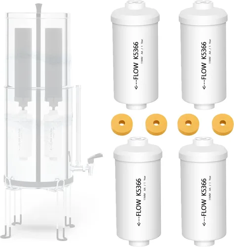 Miniatura 14 de Elementos de purificación negros certificados NSF/ANSI 42, para reemplazo de filtros de agua BB9-2®, compatible con el sistema de filtración por