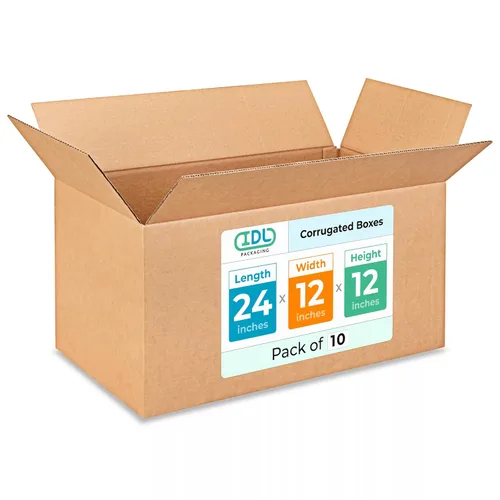 Miniatura 39 de IDL Packaging Paquete de 5 cajas de envío altas de 8 x 8 x 48 pulgadas, extra resistentes de 200 libras frente a caja regular, cajas de mudanza
