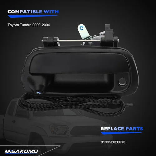 Miniatura 2 de Manija de la puerta trasera de la cámara de respaldo compatible con Toyota Tundra 2000-2006 SR5 Base Limited, cámara de respaldo inversa de repuesto