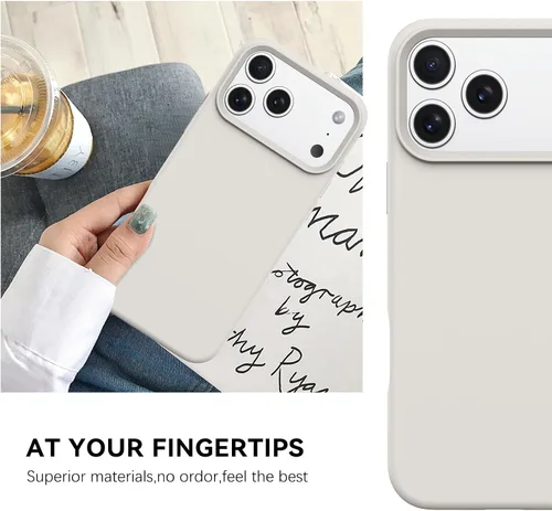 Miniatura 130 de GUAGUA Funda compatible con iPhone 17 Pro Max de 6.9 pulgadas, silicona líquida, goma de gel suave, delgada, forro de microfibra delgada
