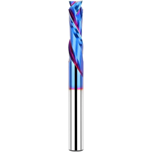 Miniatura 22 de EANOSIC 5 brocas de compresión en espiral de 1/4 pulgadas, longitud de corte de 1-1/4 pulgadas, extralargas de 3 pulgadas, fresadora CNC de carburo