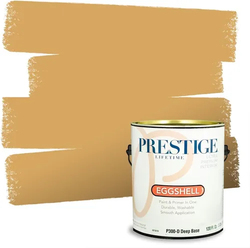 Miniatura 242 de PRESTIGE Paints Exterior Paint and Primer In One, 1-Gallon, Satin, Comparable Match of Benjamin Moore* Royal Linen* 931BM-PCM