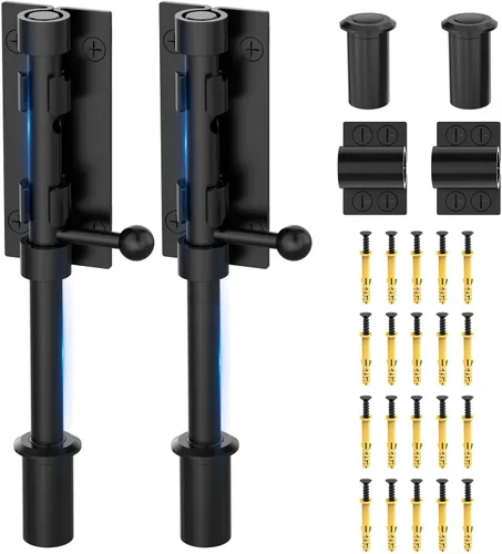Miniatura 7 de Pestillo de Cerrojo de Barril, Cerradura de Puerta con Perno Deslizante, Herrajes para Cerraduras de Puerta con Pestillo, 7.7 Pulgadas, Resistente