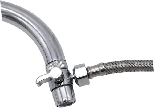 Miniatura 2 de DOITOOL Adaptador de grifo separador de agua, paquete de 2 adaptadores de entrada de lavadora para manguera de lavadora