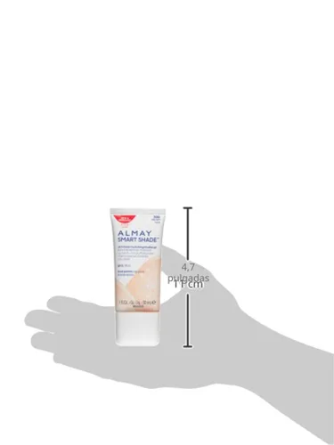 Miniatura 8 de Almay Skintone Matching Foundation, Base Smart Shade para el rostro con SPF 15, Hipoalergénico, Sin aceite, Probado por dermatólogos, 300 Straight