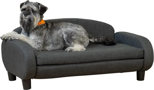 Miniatura 14 de Paws & Purrs Sofá cama para gatos, sofá para mascotas para gatos de interior, camas elevadas para gatos con funda de colchón extraíble lavable