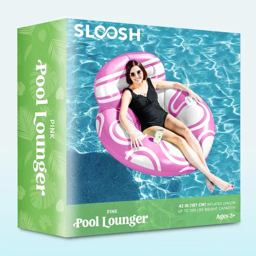 Miniatura 8 de Sloosh Silla flotante inflable para piscina, sofá flotante de tubo de río, sofá con respaldo grande, silla flotante sobre el agua, parte inferior