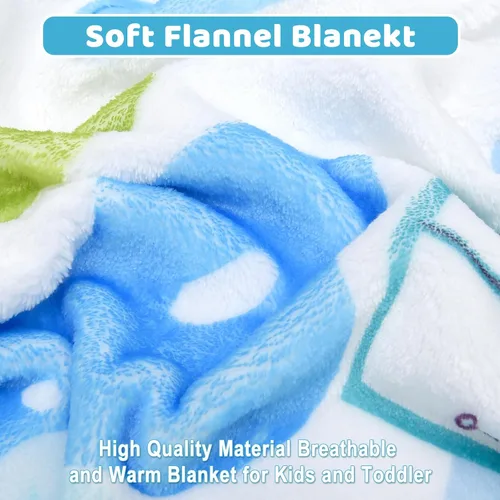 Miniatura 4 de BOOPBEEP Cobijas de coches para guardería, manta de forro polar suave y cálida para niños, manta de siesta de felpa pequeña para niños y niñas