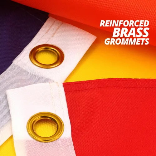 Miniatura 5 de Anley Fly Breeze - Bandera de arcoíris de 3 x 5 pies, color vivo y a prueba de decoloración, cabecera de lona y doble costura, bandera LGBT
