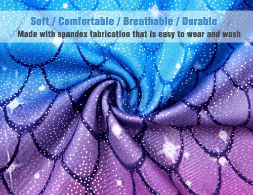 Miniatura 5 de TENVDA Gymnastics Leotards for Girls 2-12 Years Old Sparkly Multicolor Kids Tumbling Biketards Unitard