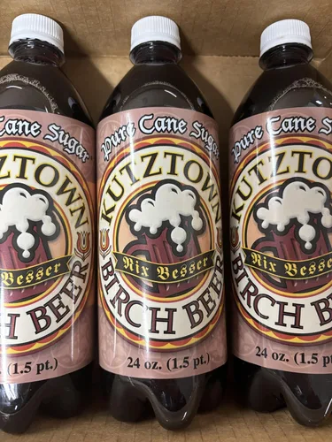 Miniatura 5 de AmishTastes Kutztown Birch Beer, famosa bebida Amish, 4 unidades, botellas de 24 onzas