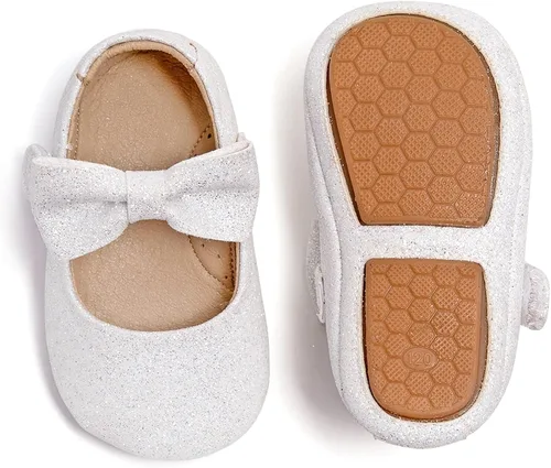 Miniatura 6 de Felix & Flora Zapatos de bebé de suela suave - Zapatos de bebé para caminar, mocasines, suela de goma, zapatos de cuna