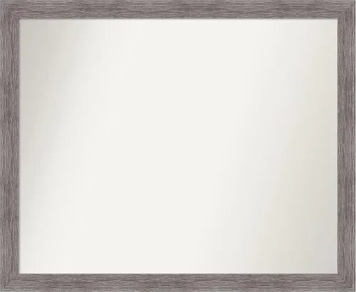 Miniatura 146 de Amanti Art Espejo de baño gris para sobre el fregadero, 31 x 48 pulgadas, espejo de tocador rectangular estrecho de color gris, marco de madera