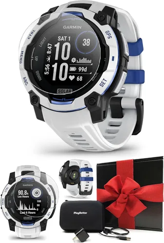Miniatura 14 de PlayBetter Garmin Instinct 3 Alpine Rush AMOLED (citrino, 1.772 in) caja de regalo de reloj inteligente GPS para exteriores, linterna integrada