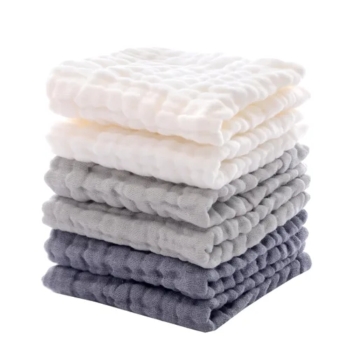 Miniatura 9 de MUKIN Toallitas para bebé, paños suaves para recién nacidos, toallitas de baño absorbentes, paños o toallas para eructos, lista de regalos de bebé