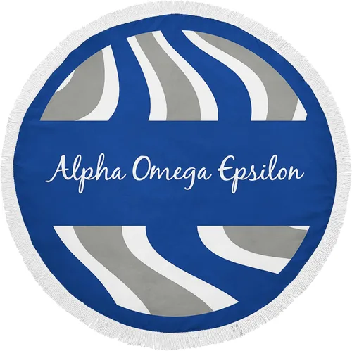 Miniatura 9 de Alpha Chi Omega Sorority - Toalla de playa redonda (60 pulgadas) de gran tamaño, súper absorbente, sin arena, gruesa toalla grande para piscina