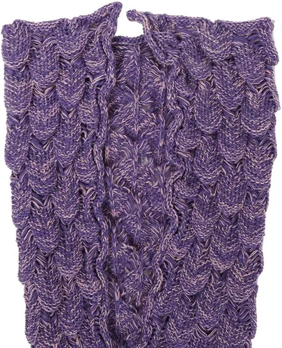 Miniatura 3 de AmyHomie Manta de cola de sirena, manta suave para niños, saco de dormir de sirena de ganchillo, regalo de sirena para niñas