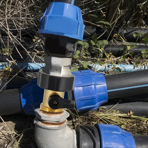 Miniatura 7 de Lifynste Conector de manguera de jardín de válvula de cierre de latón resistente, 2