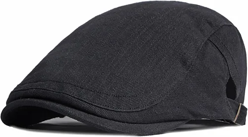 Miniatura 11 de Xinveen Sombreros Newsboy para Hombres Gorra Plana de Algodón Ajustable Transpirable Irlandesa Cabbie Ivy Sombrero de Conducir y Caza