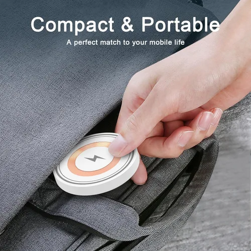 Miniatura 5 de Cargador inalámbrico para iPhone Magsafe Cargador rápido para iPhone 17 Pro Max 17 Air 16 16E 15 14 13 12 Series y AirPods 4 3 2 Pro, almohadilla