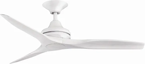Miniatura 40 de Fanimation Spitfire - Ventilador de techo de 3 aspas, 12 pulgadas de alto y 48 pulgadas de ancho, acabado negro, color hoja de madera de whisky