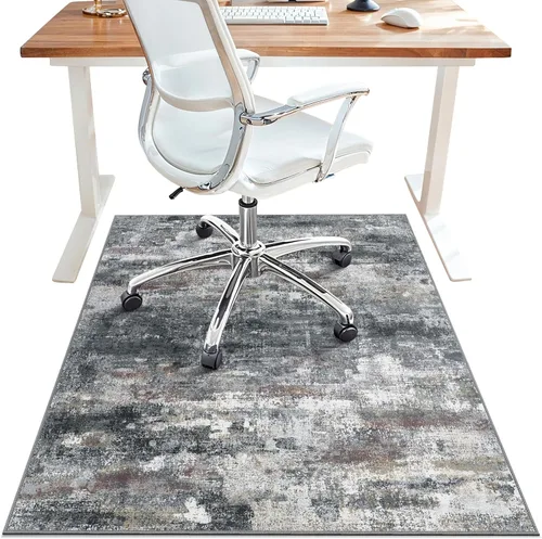 Tapete para silla de oficina para pisos de baldosas de madera dura, tapetes abstractos de escritorio de 36" x 48" para silla de oficina sobre sillas