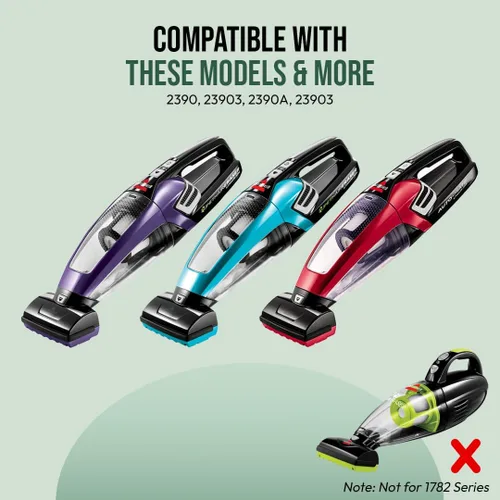 Miniatura 3 de Pieza de repuesto mejorada para aspiradora de mano inalámbrica de iones de litio Bissell Pet Hair Eraser, para las series 2390, 23903, 2390A, 2284W