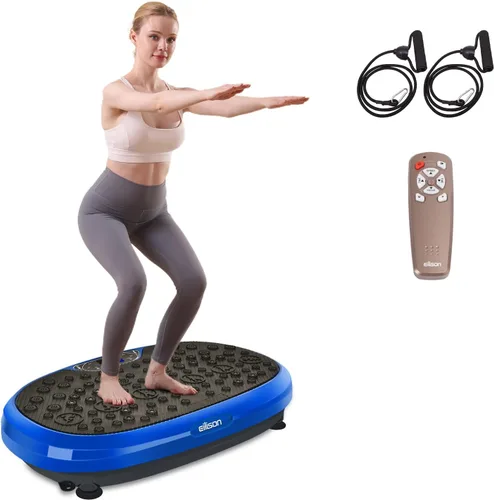Miniatura 12 de EILISON FitMaxx 3D XL Vibration Plate Exercise Machine - Whole Body Workout Vibration Platform w/Loop Bands - Lymphatic Drainage Machine for