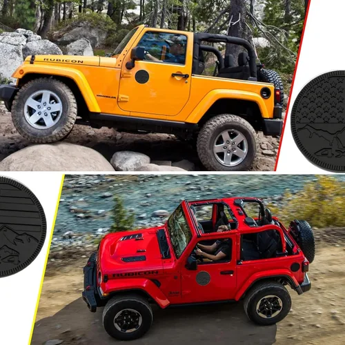 Miniatura 6 de Insignia Squatch estilo bandera de EE. UU., emblema de letras 4×4 de metal para auto, compatible con Jeep Wrangler Cherokee y varios autos