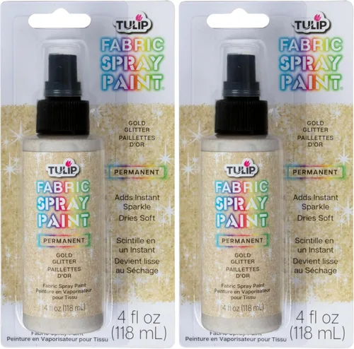 Miniatura 8 de Tulip Pintura en aerosol con purpurina dorada brillante, 4 onzas líquidas (paquete de 1)