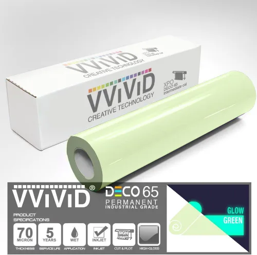 Miniatura 2 de VViViD DECO65 - Rollo de cinta adhesiva permanente de vinilo para manualidades, color verde oscuro (1/2 pulgada x 25 pies)