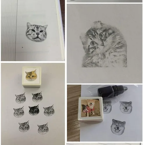 Miniatura 9 de Sellos personalizados para retratos de mascotas, sellos personalizados con nombre con foto, para gatos y perros, recuerdos, sellos personalizados