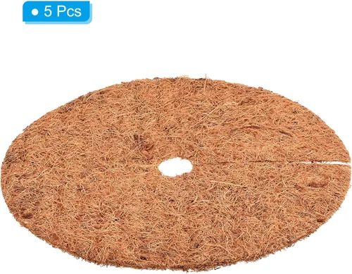 Miniatura 3 de PATIKIL Tapete de fibra de coco de 12 pulgadas, paquete de 5 protectores de fibra de coco gruesa para plantas en macetas de interior y exterior
