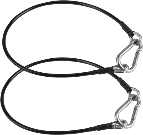 Accesorios de cable de extensión de gimnasio, cable de extensión negro grueso y estable para equipos de fitness, herramienta de extensión de ángulos