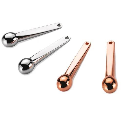 Miniatura 5 de Lisapack Paquete de 4 aplicadores de crema de ojos de metal, suero de ojos, masajeador de bolas para reducir el desinflador, masaje
