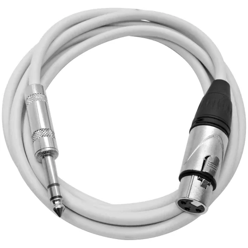 Miniatura 17 de Seismic Audio - SATRXL-F2 - Cable de conexión XLR naranja de 2 pies hembra a 1/4" TRS