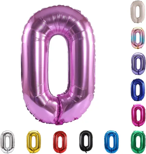 Miniatura 111 de YPSelected Globo grande de 32 pulgadas de helio con números 0-9 de papel de aluminio azul para cumpleaños, bodas y fiestas (Azul, 3)