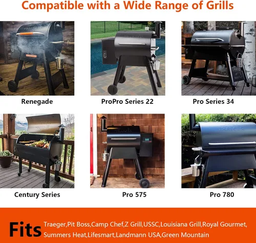 Miniatura 3 de Cubo de grasa para parrilla Traeger Pro 575 22 34 Ironwood Drip Can Pan Tray Liners Parrilla Piezas de repuesto para Pit Boss Oklahoma Joe Rec Tec Z