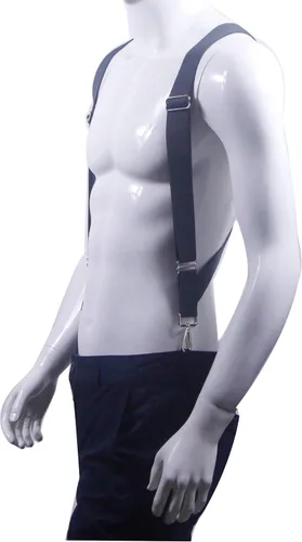 Miniatura 2 de HNYIODA Tirantes para hombre, ganchos laterales resistentes, ajustables, elásticos, tirantes de trabajo, grandes y altos