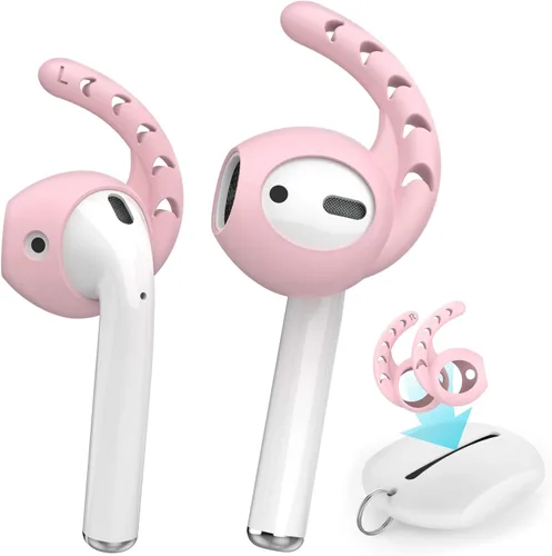 Miniatura 9 de AhaStyle 3 pares de cubiertas de ganchos para las orejas para AirPods, accesorios de silicona compatibles con auriculares Apple AirPods y EarPods