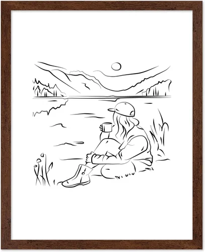 Miniatura 60 de Poster Master Póster de peonías – Estampado de flores retro – Ilustración floral – Ilustración en blanco y negro – Diseño de línea y abstracto