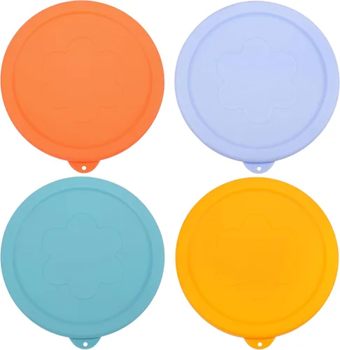 Miniatura 10 de LUVCOSY - Tapas redondas de silicona de repuesto de 1 taza, 2 tazas, 4 tazas para tazones de vidrio Pyrex 7202-PC, 7200-PC, 7201-PC, paquete de 6