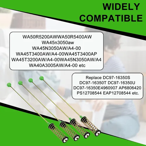 Miniatura 4 de Barra de Suspensión para Lavadora WA44A3205AW WA40A3005AW WA50R5200AW WA45T3200AW WA5N3050AW WA45M3100AW Compatible con Lavadora de Carga Superior