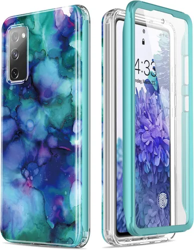Miniatura 14 de Esdot Funda compatible con Samsung Galaxy S20 FE con protector de pantalla integrado, con diseño de moda para mujeres y niñas, funda protectora