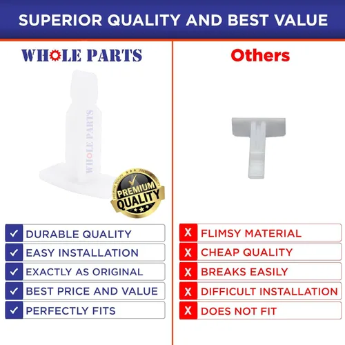 Miniatura 6 de Pestillo de puerta de secadora Whole Parts mejorado # 00491673 – Reemplazo y compatible con algunos secadores Bosch – Reemplaza AP3740824, 1107391
