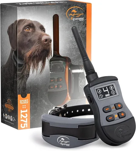SportDOG Brand SportTrainer 1275 - Entrenador remoto - Pantalla OLED brillante y fácil de leer - Rango de 3/4 millas - Collar de entrenamiento para