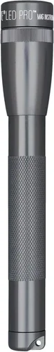 MagLite Mini linterna LED Pro – Ultra brillante 332 lúmenes, haz ajustable, resistente al agua IPX4, resistente a los golpes, 2 modos de Gris