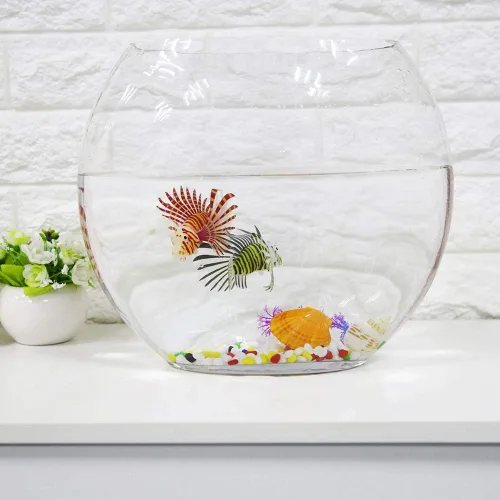 Miniatura 3 de Yoidesu Decoraciones de peces artificiales brillantes, peces falsos luminosos, peces de acuario, exquisito adorno de simulación, decoración de Negro