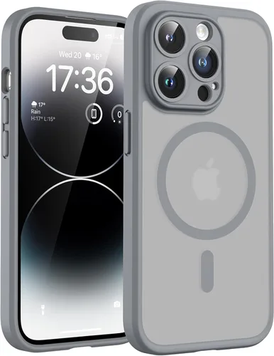 Miniatura 174 de TOCOL Funda magnética 3 en 1 para iPhone 14 Pro, mejorada [protección completa de cámara] con 2 protectores de pantalla, funda de grado militar Azul