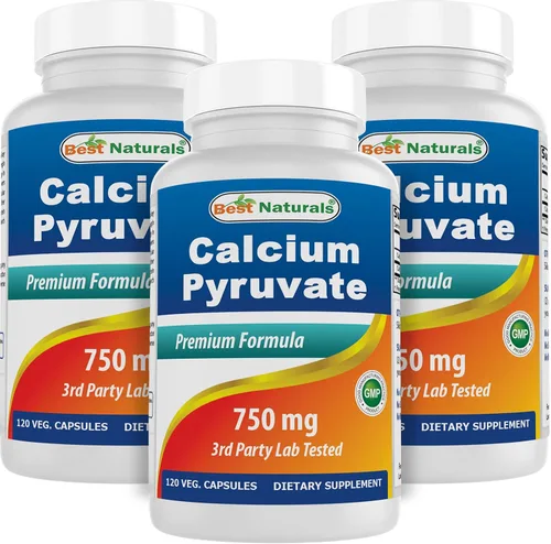 Miniatura 9 de Piruvato de calcio 750 mg 120 cápsulas por Best Naturals (paquete de 2)